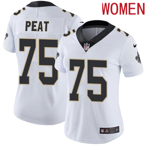 2019 Women New Orleans Saints #75 Peat white Nike Vapor Untouchable Limited NFL Jersey
